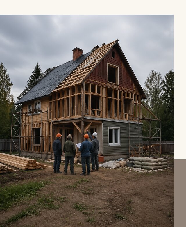 Реконструкция дачного дома в Мценске под ключ с проектом