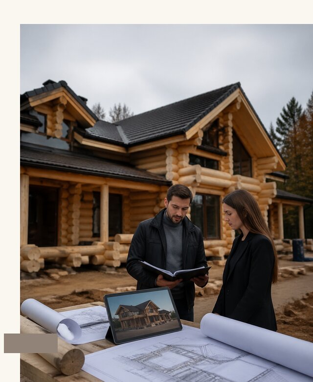Проект дома из бревна в Мценске цена от 3544450 р А3дПро-Мцн