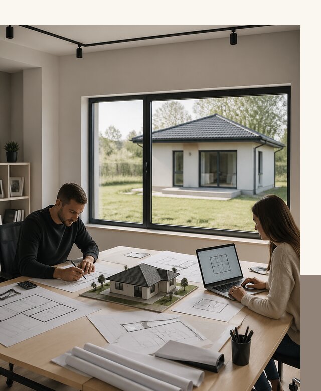 Проектирование одноэтажных домов 8 на 7 под ключ в Мценске